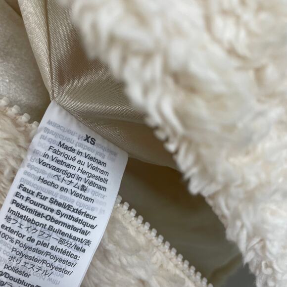 J. Crew Sherpa Jacket Cream XS - Picture 4 of 5